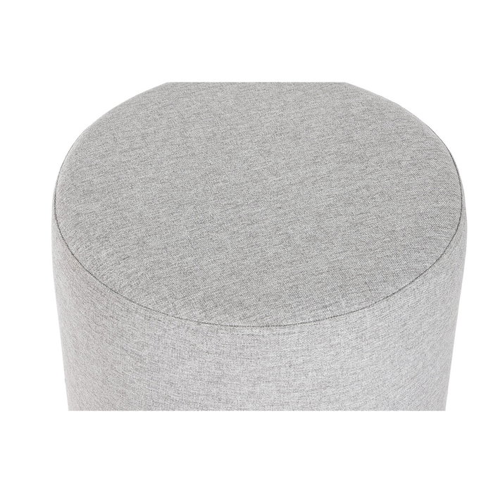 DKD Home Decor Reposapiés de Poliéster Gris 35x35x42 cm