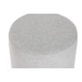 DKD Home Decor Reposapiés de Poliéster Gris 35x35x42 cm
