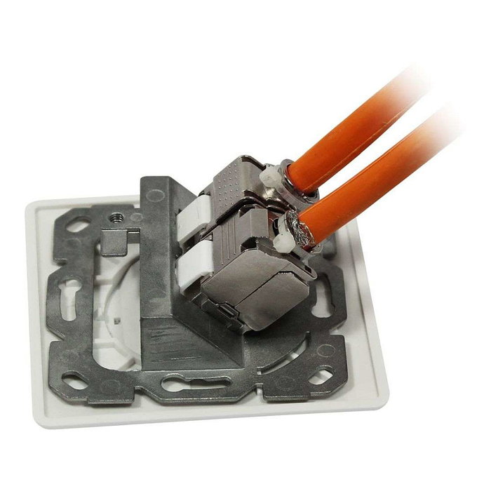 Synergy21 Modulträger para 2xTP-Modul Blanco Puro Synergy21 Modulträger para 2xTP-Modul Blanco Puro