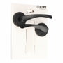 Edm Juego de roseta modelo 707 de aluminio con acabado negro, ø50 mm
