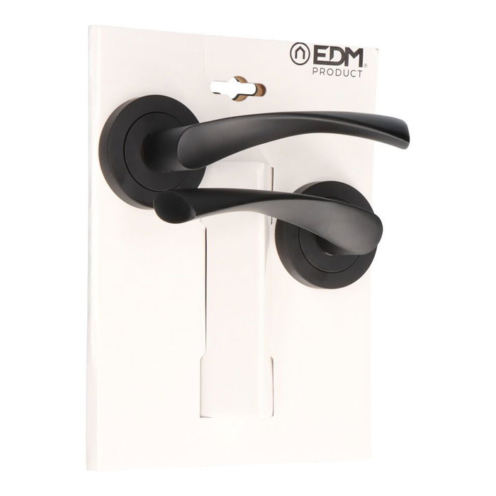 Edm Juego Roseta 707 Negro Diámetro 50 x 125 mm Aluminio