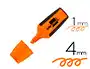 Liderpapel Rotulador Mini Fluorescente Naranja Punta Biselada 1-4mm
