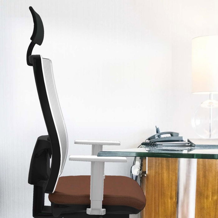 PIQUERAS Y CRESPO Silla de oficina Horna Verde oliva con mecanismo Sincro