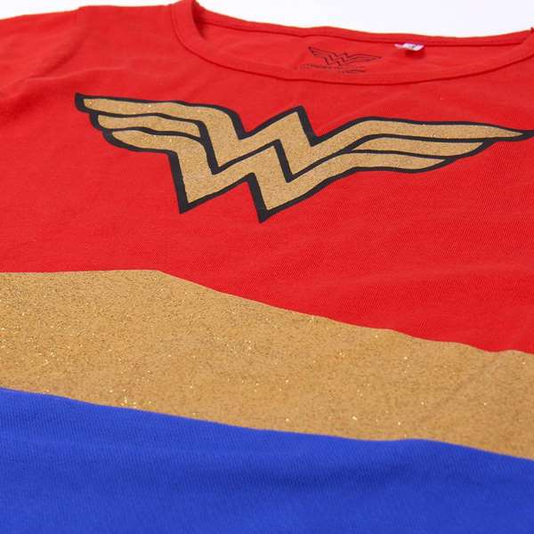 Cerdá Vestido Tutú de Single Jersey con Diseño Wonder Woman para Niña de 8 Años, Color Rojo