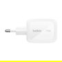 Belkin BOOST Charge Pro 70W Cargador GaN 2x USB-C PD 3.1, 1x USB-A, PPS, Blanco (WCH018hqWH)