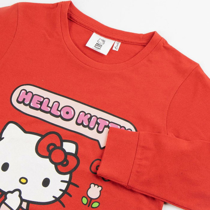Cerdá Pijama Largo Single Jersey Hello Kitty 14 Años Rojo Cerdá Pijama Largo Single Jersey Hello Kitty 14 Años Rojo