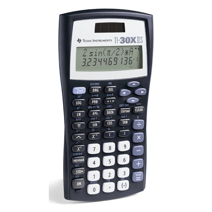 Texas Instruments TI 30X II Solar Calculadora Científica Black การใช้งาน de dos líneas