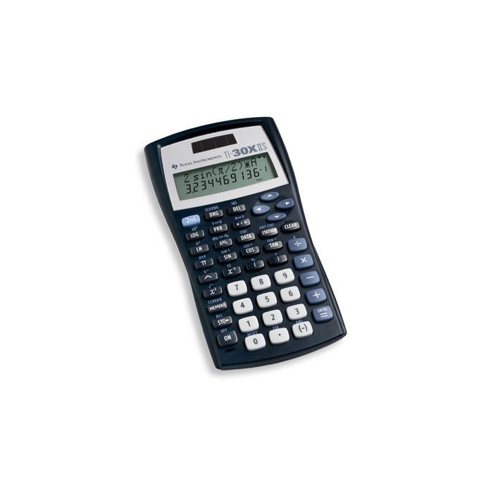 Texas Instruments TI 30X II Solar Calculadora Científica Black การใช้งาน de dos líneas