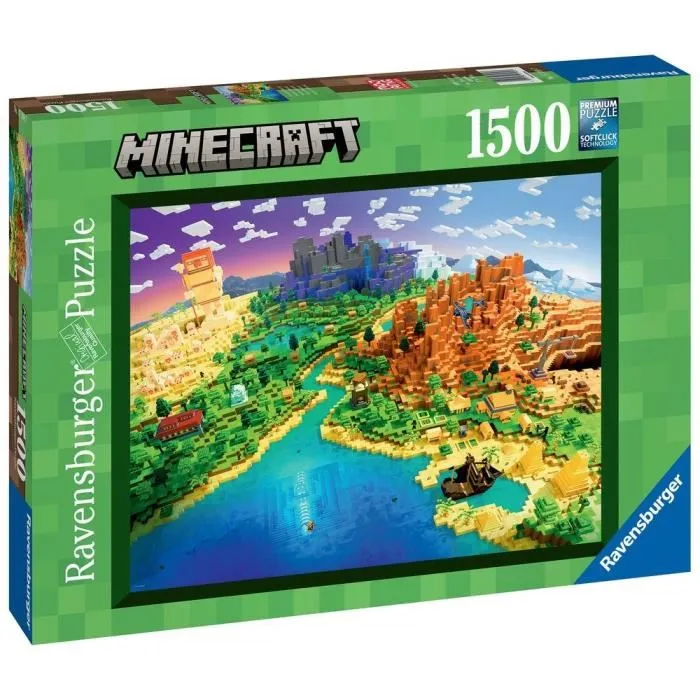 Puzzle Minecraft Ravensburger 17189 World of Minecraft 1500 Piezas Puzzle Minecraft Ravensburger 17189 World of Minecraft 1500 Piezas