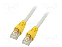 TELEGÄRTNER Patch cord S/FTP Cat 6a RJ45 1m gris