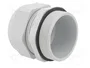 FIBOX Sello aislante M63 con rosca prolongada gris