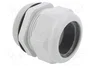 FIBOX Sello aislante M63 con rosca prolongada gris