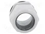 FIBOX Sello aislante M63 con rosca prolongada gris