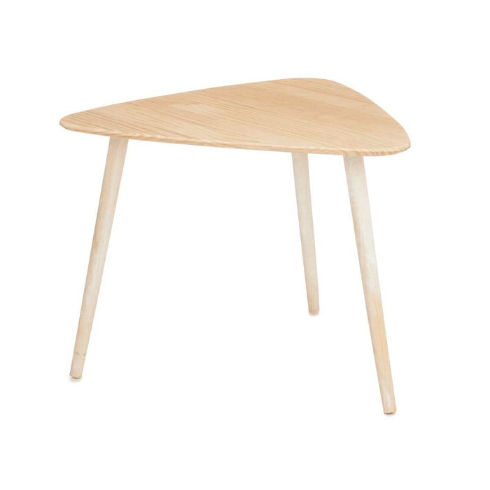 Giftdecor Mesa de Centro Triángulo Natural Blanco