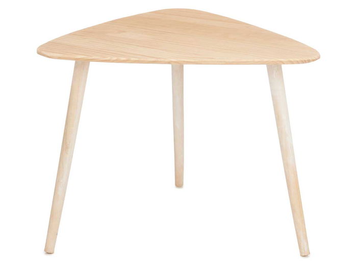 Giftdecor Mesa Centro Triángulo Natural Blanco 60 x 48 x 64 cm