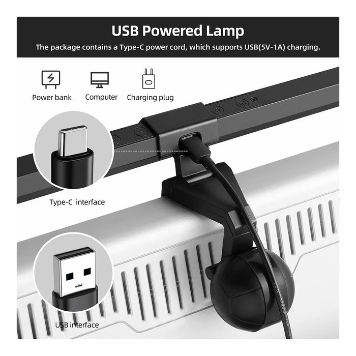 Equip Lámpara LED para Monitor Control Tactic