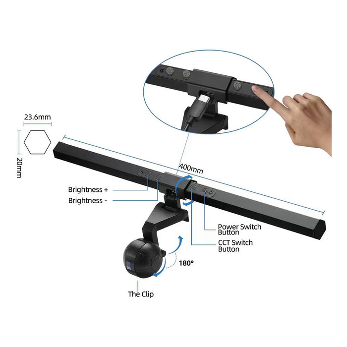 Equip Lámpara LED para Monitor Control Tactic