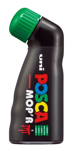 POSCA MOP'R PC-22 Marcador de Pintura Verde con Punta de Gomaespuma 3-19 mm