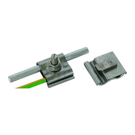 Dehn + Soehne DEHN Uni-Erdungsklemme M8 Rd8-10mm+4-50qmm 540 250, Acero Inoxidable, 50 unidades