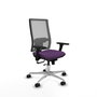 PIQUERAS Y CRESPO Silla de oficina Horna Morado/Gris con Mecanismo Sincro/Traslack