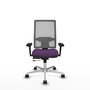 PIQUERAS Y CRESPO Silla de oficina Horna Morado/Gris con Mecanismo Sincro/Traslack