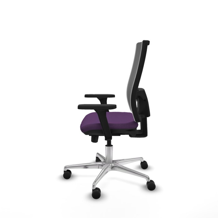 PIQUERAS Y CRESPO Silla de oficina Horna Morado/Gris con Mecanismo Sincro/Traslack