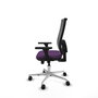 PIQUERAS Y CRESPO Silla de oficina Horna Morado/Gris con Mecanismo Sincro/Traslack