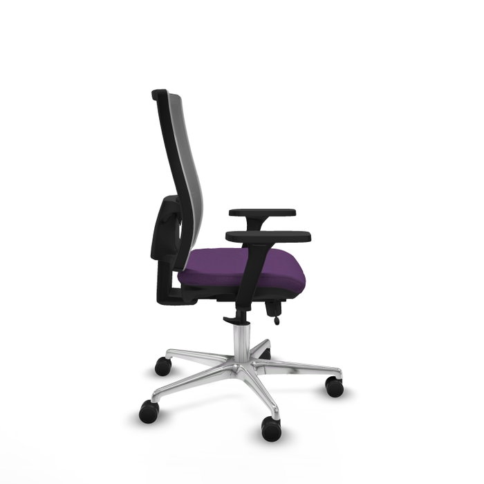 PIQUERAS Y CRESPO Silla de oficina Horna Morado/Gris con Mecanismo Sincro/Traslack