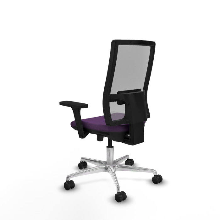 PIQUERAS Y CRESPO Silla de oficina Horna Morado/Gris con Mecanismo Sincro/Traslack