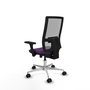 PIQUERAS Y CRESPO Silla de oficina Horna Morado/Gris con Mecanismo Sincro/Traslack