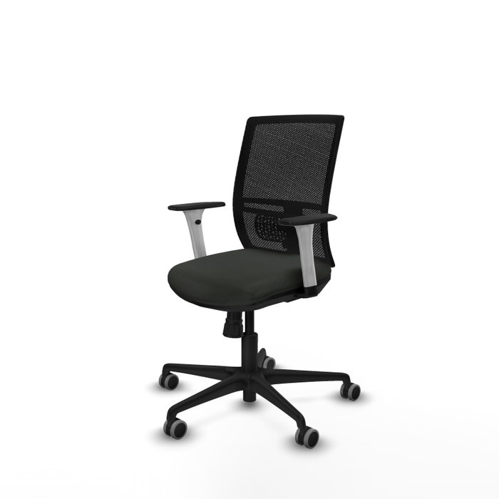 PIQUERAS Y CRESPO Silla de oficina Yunquera con mecanismo Sincro, Negro PIQUERAS Y CRESPO Silla de oficina Yunquera con mecanismo Sincro, Negro