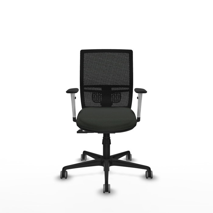 PIQUERAS Y CRESPO Silla de oficina Yunquera con mecanismo Sincro, Negro PIQUERAS Y CRESPO Silla de oficina Yunquera con mecanismo Sincro, Negro