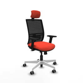 PIQUERAS Y CRESPO Silla de oficina Yunquera Naranja oscuro y Negro