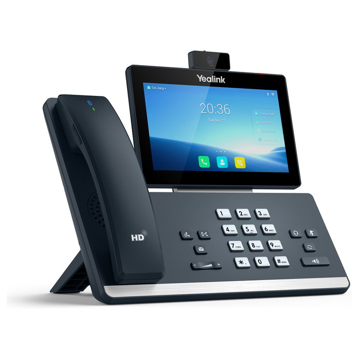 Yealink SIP-T58W Pro - Teléfono IP VoIP Gris con Cámara, Pantalla Táctil LCD 7" 1024x600, WiFi, Bluetooth 4.2, Gigabit Ethernet, PoE, VoIP, 1000 Contactos