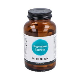 VIRIDIAN Taurato de Magnesio 30 Cápsulas Veganas - Contribuye al Equilibrio Electrolítico, Función Muscular y Reducción del Cansancio