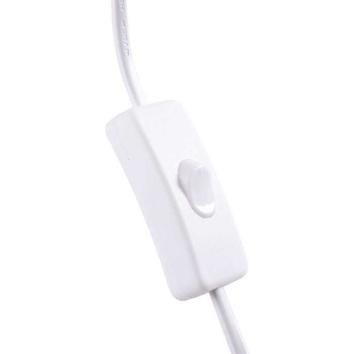 Lámpara de Suelo Recta Wayne Estilo Nórdico con Bombilla LED E27 SKD-F020-W Lámpara de Suelo Recta Wayne Estilo Nórdico con Bombilla LED E27 SKD-F020-W