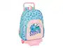 Safta Mochila 185 con Carro 705 Stitch Ohana 340x260x110 mm