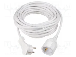 AS SCHWABE Prolongador de alimentación H05VV-F 3G1,5mm2 10m blanco