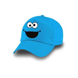 Karactermania Gorra Infantil Ajustable Monstruo Galletas - Modelo FA, Talla Única 55-70cm, 100% Algodón, Azul