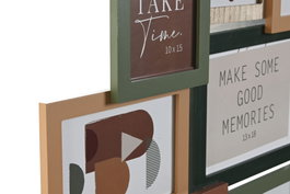 DKD Home Decor Marco Multifoto Moderno Multicolor 1.6 x 49 x 56 cm (2 Unidades)
