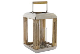 DKD Home Decor Farola Plateado 23 x 36 x 23 cm Metal Cristal