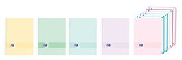 Oxford Cuaderno espiral Europeanbook 5 Live&Go DIN A4+ 120 hojas cuadro 5 mm colores pastel