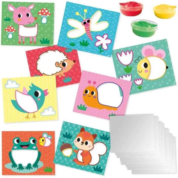 Ses Creative SES8710341249250 Tarjetas Eco para Pintar con los Dedos