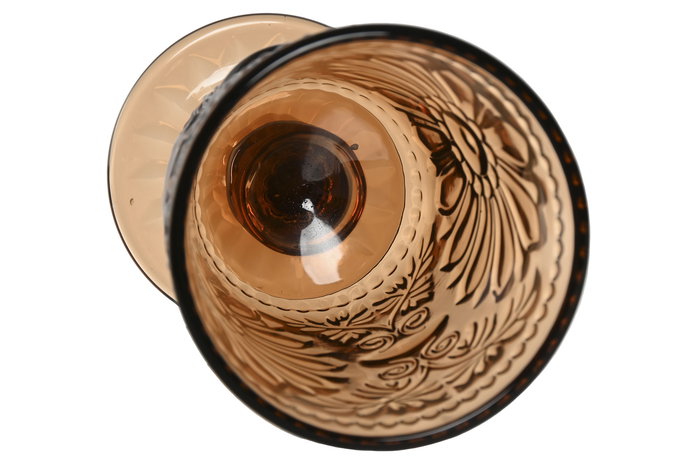 DKD Home Decor Copa Cristal Marron Set de 6 8.5 x 16.3 x 8.5 cm