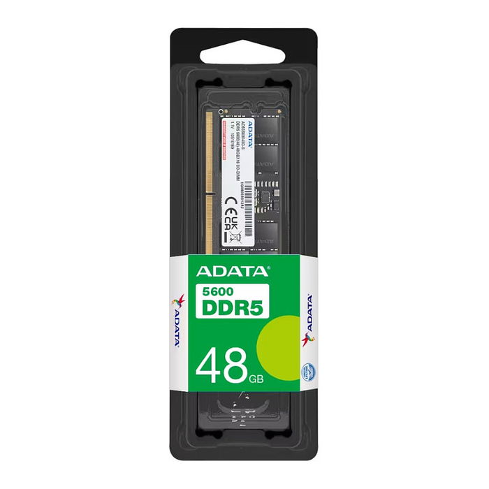 ADATA AD5S560048G-S - Módulo de memoria RAM 48GB DDR5 5600 MT/s SO-DIMM para portátil, CL46, Negro