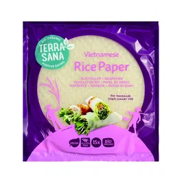 TERRASANA Hojas de Arroz BIO S/G Vegan 15 unidades