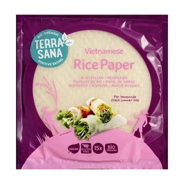 Terrasana Papel de arroz vietnamita BIO sin gluten vegano 150 g
