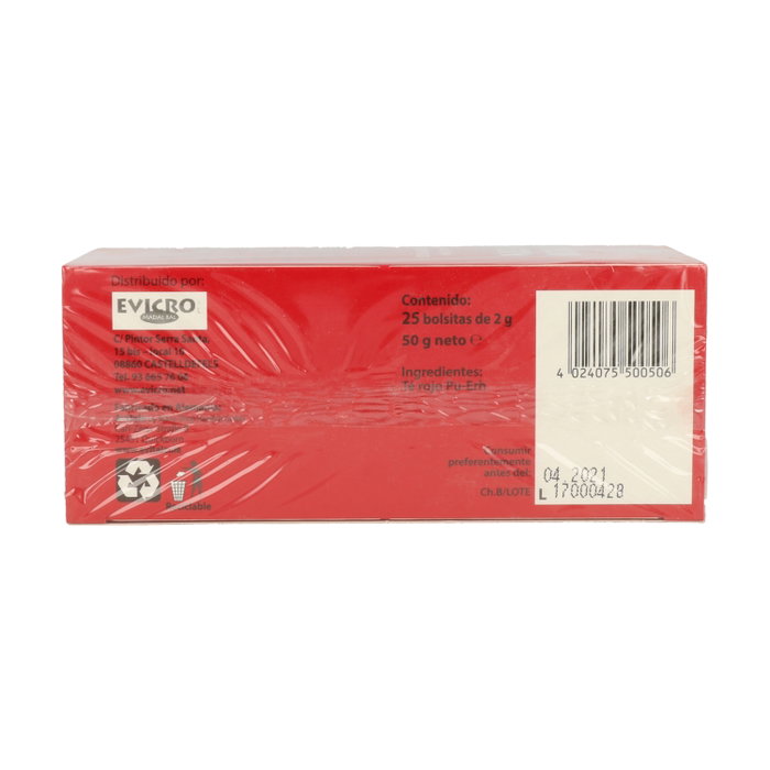 Madal Bal Té rojo Pu-Erh 25 filtros de 2g
