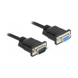 DeLOCK Cable serie RS-232 D-Sub9 macho a hembra 4 m
