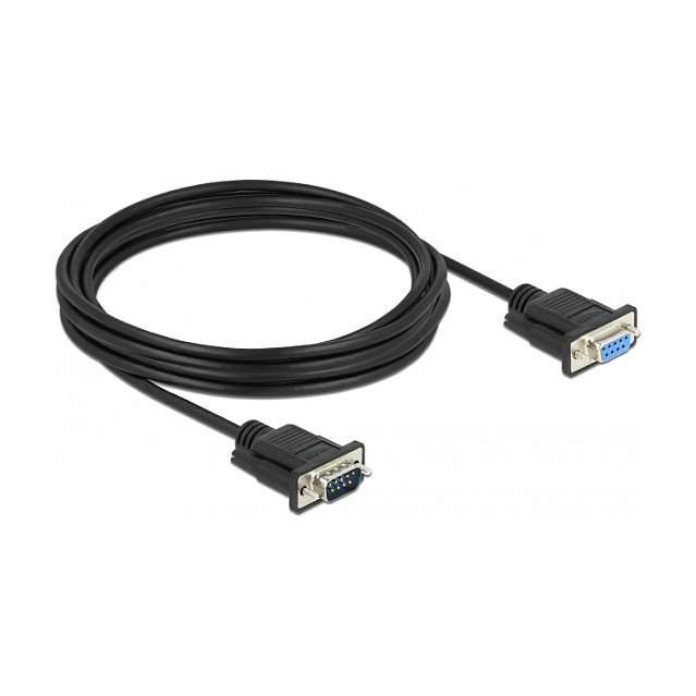 DeLOCK Cable serie RS-232 D-Sub9 macho a hembra 4 m